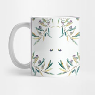 Olive - watercolor seamless pattern Mug